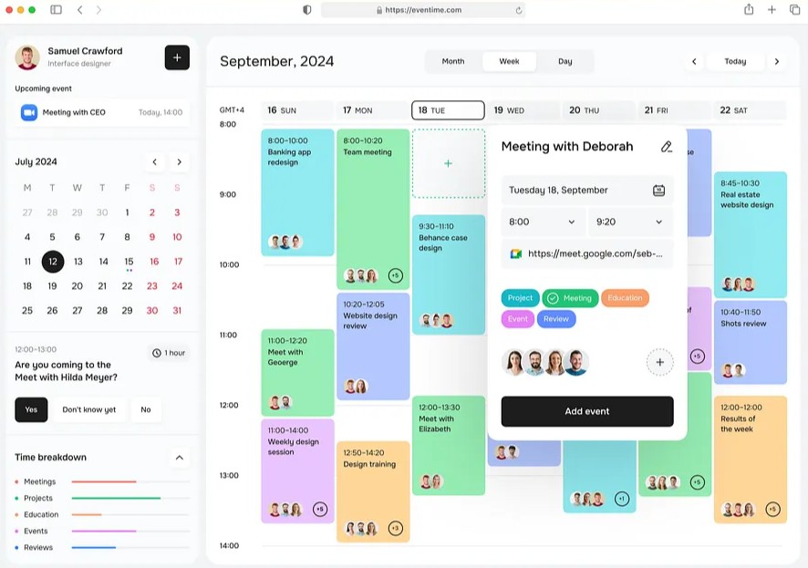 Calendar meetings
